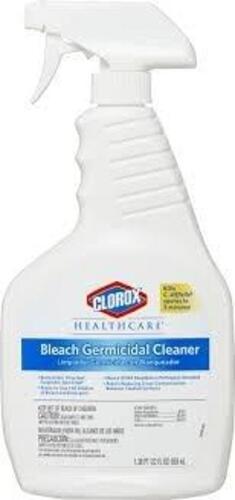 DESCRIPTION: (8) BLEACH GERMICIDAL CLEANER BRAND/MODEL: CLOROX HEALTHCARE SIZE: 22 FL OZ RETAIL$: $31.00 EA QTY: 8