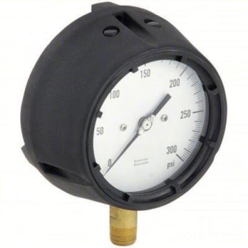 DESCRIPTION: (3) INDUSTRIAL PRESSURE GAUGE BRAND/MODEL: 36JV32 INFORMATION: 0-300 PSI SIZE: 4.5IN DIAL 1/2IN NPT MALE RETAIL$: $176.22 EA QTY: 3