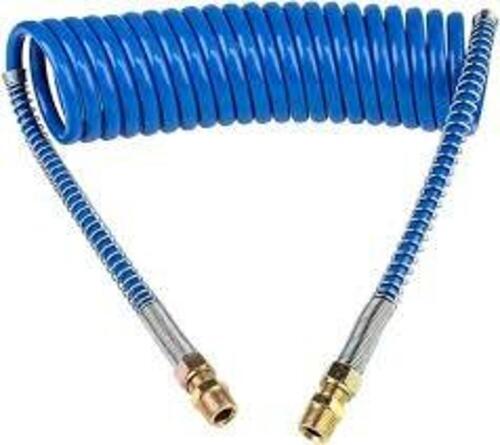 DESCRIPTION: (5) COILED AIR HOSE INFORMATION: BLUE RETAIL$: $17.99 EA QTY: 5