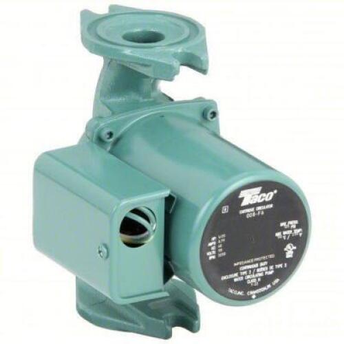 DESCRIPTION: (1) CIRCULATING PUMP BRAND/MODEL: TACO #4PC92 SIZE: 1/25 HP, 16 ft Max. Head, 6 3/8 in Face to Face RETAIL$: $258.74 EA QTY: 1
