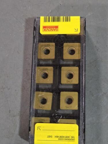 DESCRIPTION: (30) CARBIDE MODULMILL INSERTS BRAND/MODEL: SANDVIK COROMANT 180_009140N1464 S40T RETAIL$: $628.50 QTY: 30