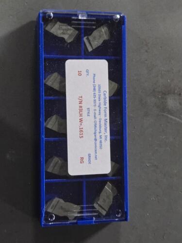 DESCRIPTION: (40) CARBIDE GROOVING INSERTS BRAND/MODEL: CARBIDE FORM MASTERS QTY: 40