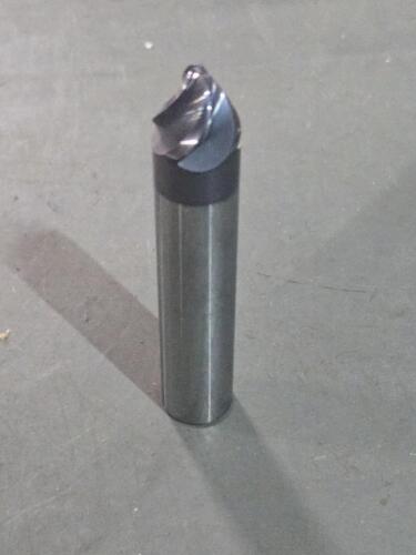 DESCRIPTION: (1) SOLID CARBIDE 30 DEG TAPER FORM BARREL CUTTER END MILL BRAND/MODEL: ACCUPRO 03327988 SIZE: 0.6250" SM. END DIA 5/8" SD 0.5469" LOC RE