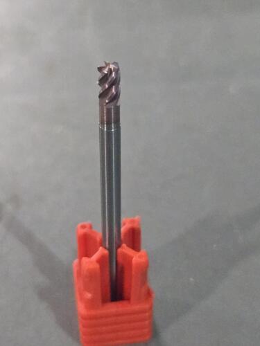 DESCRIPTION: (4) SOLID CARBIDE SQ END MILL BRAND/MODEL: FULLERTON 37764 SIZE: !/8" DIA .0100 RAD RETAIL$: $626.50 QTY: 4