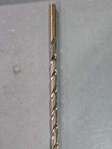 DESCRIPTION: (1) COBALT EXTRA LENGTH DRILL BRAND/MODEL: HERTEL 59922633 SIZE: 1/2" DIA RETAIL$: $81.22 QTY: 1