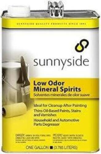 DESCRIPTION: (2) LOW ODOR MINERAL SPIRITS BRAND/MODEL: SUNNYSIDE SIZE: 1 GALLON RETAIL$: $26.49 EA QTY: 2