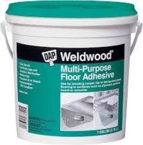 DESCRIPTION: (2) MULTI-PURPOSE FLOOR ADHESIVE BRAND/MODEL: WELDWOOD SIZE: 1 GALLON RETAIL$: $35.83 EA QTY: 2