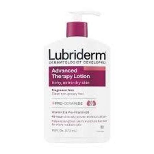 DESCRIPTION: (6) ADVANCED THERAPY LOTION BRAND/MODEL: LUBRIDERM PRO-CERAMIDE INFORMATION: FRAGRANCE FREE SIZE: 16 FL OZ RETAIL$: $12.49 EA QTY: 6