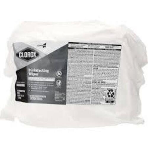 DESCRIPTION: (2) BAGS OF (700) DISINFECTING WIPES BRAND/MODEL: CLOROX PRO INFORMATION: FRESH SCENT SIZE: 10.5 LB BAG RETAIL$: $55.00 EA QTY: 2