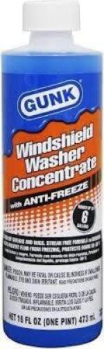 DESCRIPTION: (6) WINDSHIELD WASHER CONCENTRATE BRAND/MODEL: GUNK SIZE: 16 OZ RETAIL$: $11.07 EA QTY: 6