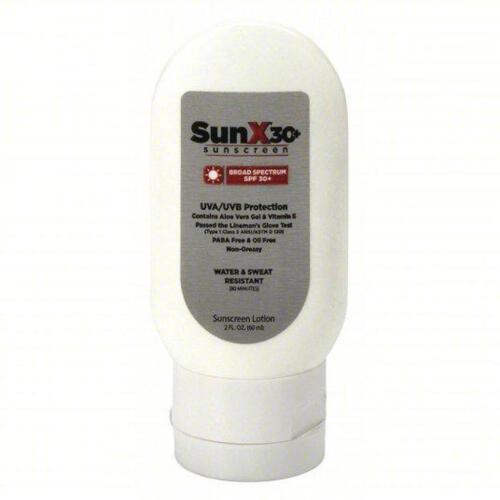 DESCRIPTION: (24) BOTTLES OF SUNSCREEN BRAND/MODEL: SUNX #1PBT5 INFORMATION: 30 SPF SIZE: 2 OZ RETAIL$: $6.78 EA QTY: 24