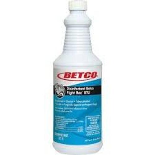 DESCRIPTION: (12) DISINFECTANT BETCO FIGHT BAC RTU BRAND/MODEL: BETCO SIZE: 1 QT RETAIL$: $8.00 EA QTY: 12