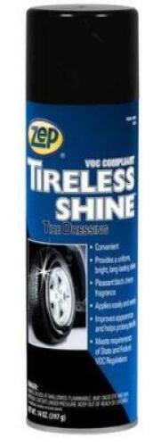 DESCRIPTION: (3) TIRE DRESSING BRAND/MODEL: ZEP TIRELESS SHINE SIZE: 14 OZ RETAIL$: $12.00 EA QTY: 3