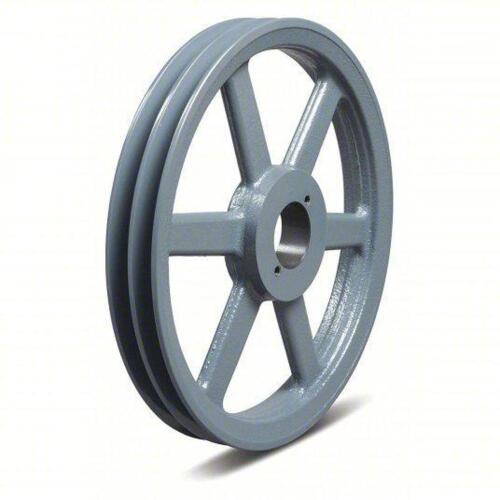 DESCRIPTION: (3) V-BELT PULLEY BRAND/MODEL: TB WOODS #2BK90 INFORMATION: 2 Groove, 8.75 in OD, Bushed Bore, H/QT, Cast Iron RETAIL$: $148.44 EA QTY: 3