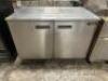 DESCRIPTION DELFIELD 48" TWO DOOR WORK TOP COOLER. BRAND / MODEL: DELFIELD UC4048 ADDITIONAL INFORMATION 115 VOLT, 1 PHASE. TESTED AND WORKING LOCATIO - 2