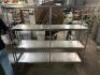 DESCRIPTION (3) GROUP 36" X 18" FOUR TIER STAINLESS SHELF. THIS LOT IS: SOLD BY THE PIECE SIZE 36" X 18" LOCATION BAY 6 QTY 3