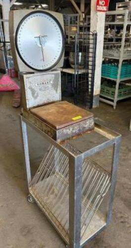 DESCRIPTION HOBART 100 LB. SCALE W/ STAND BRAND / MODEL: HOBART 45-1000-JC ADDITIONAL INFORMATION SN# G684799 LOCATION BAY 6 QTY 1