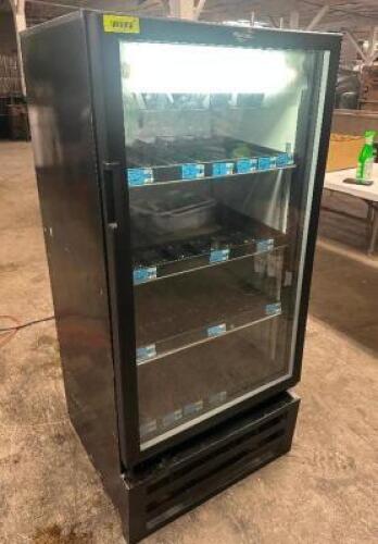 DESCRIPTION CORNELIUS MERCHANDISER COOLER. BRAND / MODEL: CORNELIUS VR-10-BEV-RH ADDITIONAL INFORMATION 115 VOLT, 1 PHASE. TESTED AND WORKING LOCATION