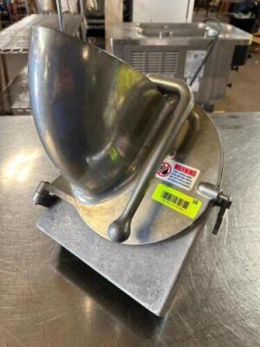 DESCRIPTION PELICAN HEAD MIXER ATTACHMENT W/ CHEESE SHREDDER BLADE. LOCATION BAY 6 QTY 1