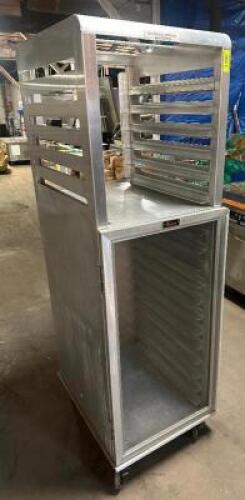 DESCRIPTION FULL HEIGHT COMBO TRAY RACK W/ LOWER HALF GLASS DOOR. BRAND / MODEL: CA72-RR12-6-L LOCATION BAY 7 QTY 1