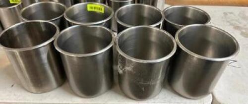 DESCRIPTION (8) 7" STAINLESS ROUND INSERTS ADDITIONAL INFORMATION 7" THIS LOT IS: SOLD BY THE PIECE LOCATION BAY 6 QTY 8