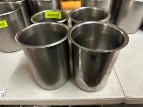 DESCRIPTION (4) 6" STAINLESS ROUND INSERTS ADDITIONAL INFORMATION 4" THIS LOT IS: SOLD BY THE PIECE LOCATION BAY 6 QTY 4