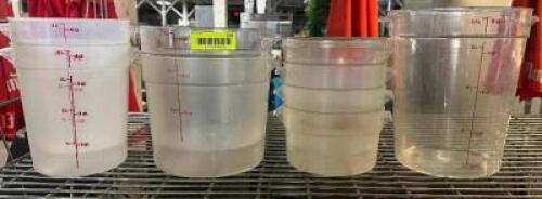 DESCRIPTION (8) ASSORTED PLASTIC CONTAINERS. THIS LOT IS: ONE MONEY LOCATION BAY 6 QTY 1