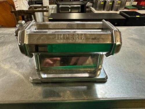 DESCRIPTION IMPERIA PASTA MAKER. BRAND / MODEL: IMPERIA ADDITIONAL INFORMATION MISSING HANDLE LOCATION BAY 6 QTY 1