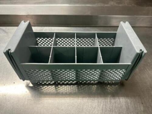 DESCRIPTION (3) GREY PLASTIC SILVERWARE CADDYS THIS LOT IS: SOLD BY THE PIECE LOCATION BAY 6 QTY 3