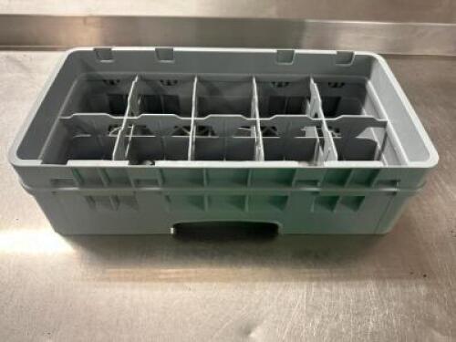 DESCRIPTION (3) GREY PLASTIC SILVERWARE CADDYS THIS LOT IS: SOLD BY THE PIECE LOCATION BAY 6 QTY 3