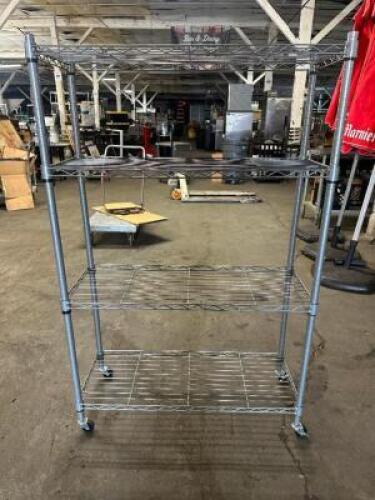 DESCRIPTION 36" X 12" FOUR TIER WIRE SHELF. LOCATION BAY 6 QTY 1
