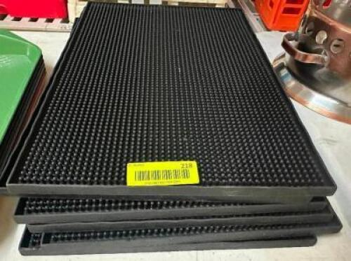 DESCRIPTION (5) RUBBER BAR MATTS. THIS LOT IS: SOLD BY THE PIECE LOCATION BAY 6 QTY 5