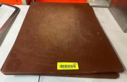 DESCRIPTION (2) 24" X 18" CUTTING BOARDS. THIS LOT IS: SOLD BY THE PIECE SIZE 18" X 24" LOCATION BAY 6 QTY 2