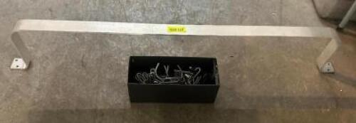 DESCRIPTION 48" WALL MOUNTED POT RACK W/ HOOKS. LOCATION BAY 6 QTY 1