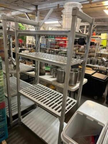 DESCRIPTION 36" X 18" FOUR TIER PLASTIC RACK BRAND / MODEL: CAMBRO LOCATION BAY 6 QTY 1