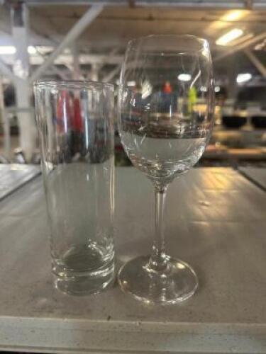 DESCRIPTION GLASS RACK W/ CONTENTS - ASSORTED BAR GLASSES. THIS LOT IS: ONE MONEY LOCATION BAY 6 QTY 1