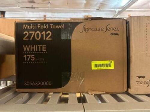 DESCRIPTION (2) CASES OF MULTI FOLD NAPKINS THIS LOT IS: SOLD BY THE PIECE LOCATION BAY 6 QTY 2