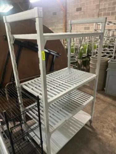 DESCRIPTION 36" X 18" FOUR TIER PLASTIC RACK BRAND / MODEL: CAMBRO LOCATION BAY 6 QTY 1
