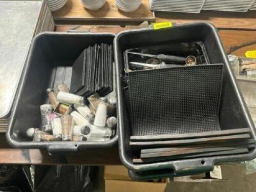 DESCRIPTION (1) LOT OF MISC SMALL WARES. ADDITIONAL INFORMATION (2) TUBS AND CONTENTS THIS LOT IS: ONE MONEY LOCATION BAY 6 QTY 1