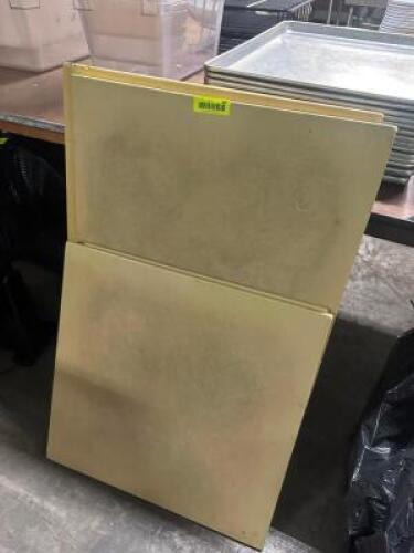 DESCRIPTION (3) LARGE CUTTING BOARD TOPS SIZE 36" X 24" LOCATION BAY 6 QTY 3