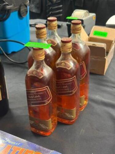 (5) - BOTTLES OF JOHNNIE WALKER RED LABEL