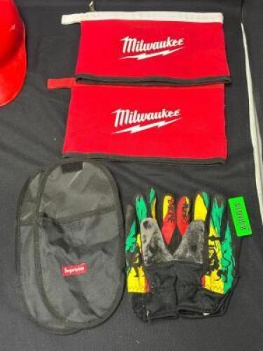 MILWAUKEE TOOL BAGS, SUPREME TOOL BAGS AND RASTA GLOVES