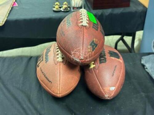 (3) - FOOTBALLS