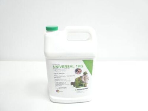 DESCRIPTION: (4) HYDRAULIC AND GEAR OIL BRAND/MODEL: PULSALUBE UNIVERSAL 1HG SIZE: 1 QT RETAIL$: $50.00 EA QTY: 4