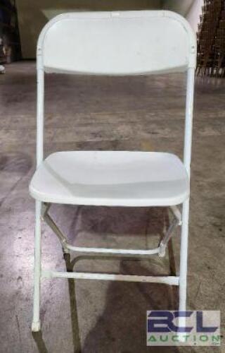 (10) - PLASTIC FOLDING CHAIRS