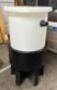 30 GALLON CONE BOTTOM TANK WITH POLYETHYLENE SUPPORT STAND