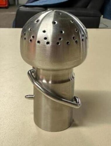 (4) FOOD GRADE STAINLESS TANK SPRAY BALLS