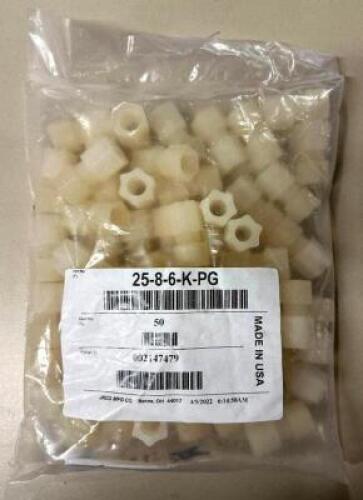 (20) 50CT PACKS OF 1/2" OD POLYPROPYLENE FEMALE CONNECTORS
