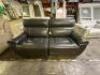 TWO PIECE LEATHER SECTIONAL SOFA - 2