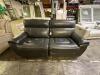 TWO PIECE LEATHER SECTIONAL SOFA - 5